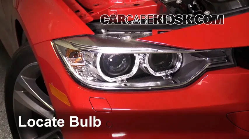 2013 BMW 335i xDrive 3.0L 6 Cyl. Turbo Sedan Lights Headlight (replace bulb)